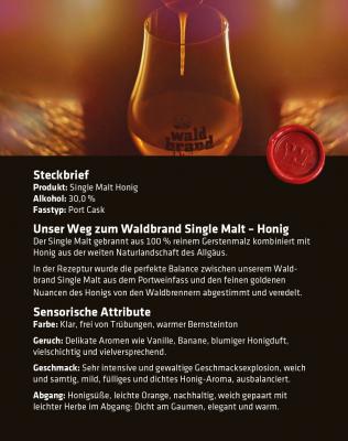 Waldbrand "Single Malt mit Honig" 30,0 % vol.